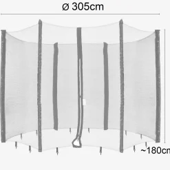 Trampolin Netz für 6 Stangen - 305 cm