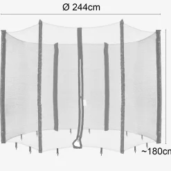 Trampolin Netz für 6 Stangen - 244 cm