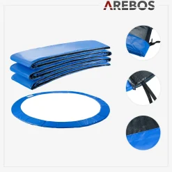 Trampolin Randabdeckung + Netz 305cm 6 Stangen
