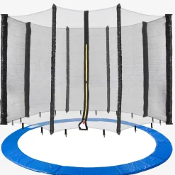 Trampolin Randabdeckung + Netz 460 cm 12 Stangen