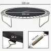Trampolin Sprungmatte 305 cm 54 Ösen 140 mm