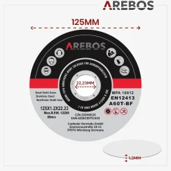 Trennscheiben 125 mm - 50 Stück