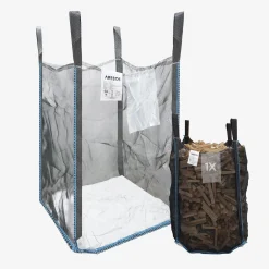 1x Premium Holzsack 100 x 100 x 160 cm