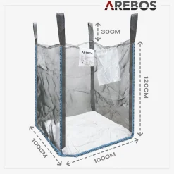 1x Premium Holzsack 100 x 100 x 120 cm