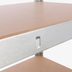 2x Schwerlastregal 180 x 75 x 45 cm 875 kg Silber